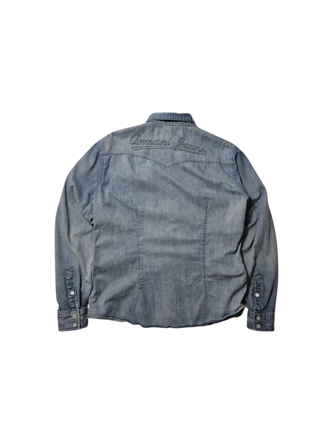 알마니 진스 웨스턴 셔츠 데님 셔츠 XL 상품이미지4