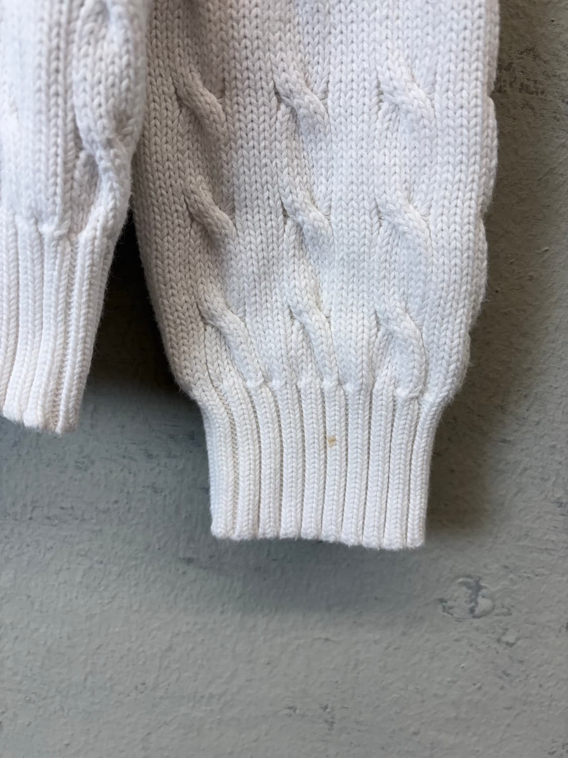 폴로랄프로렌 빈티지 화이트 케이블 니트 상품이미지3