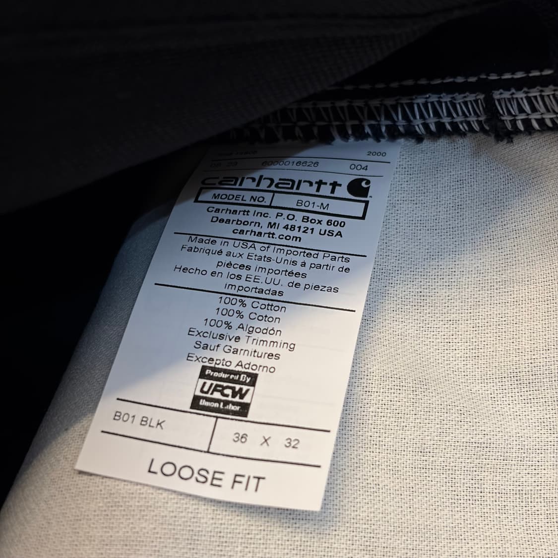 새상품 USA 칼하트 더블니 샌드스톤 카펜터 워크 팬츠 상품이미지5