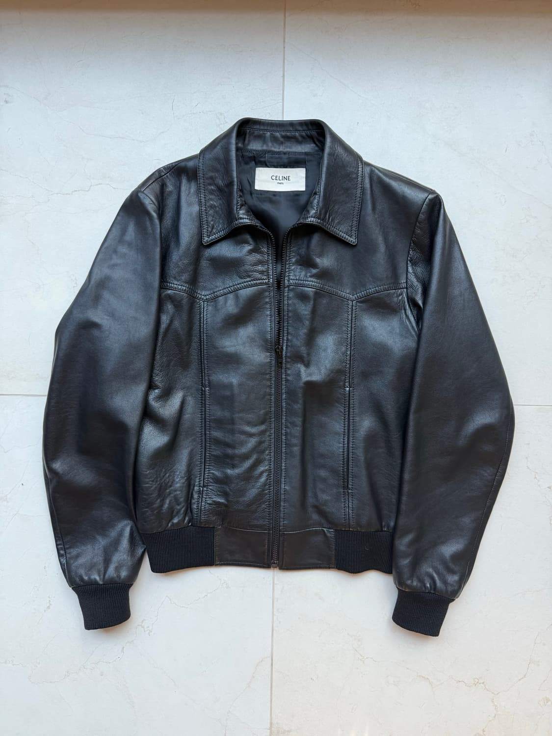 셀린느 레더 블루종 상품이미지2