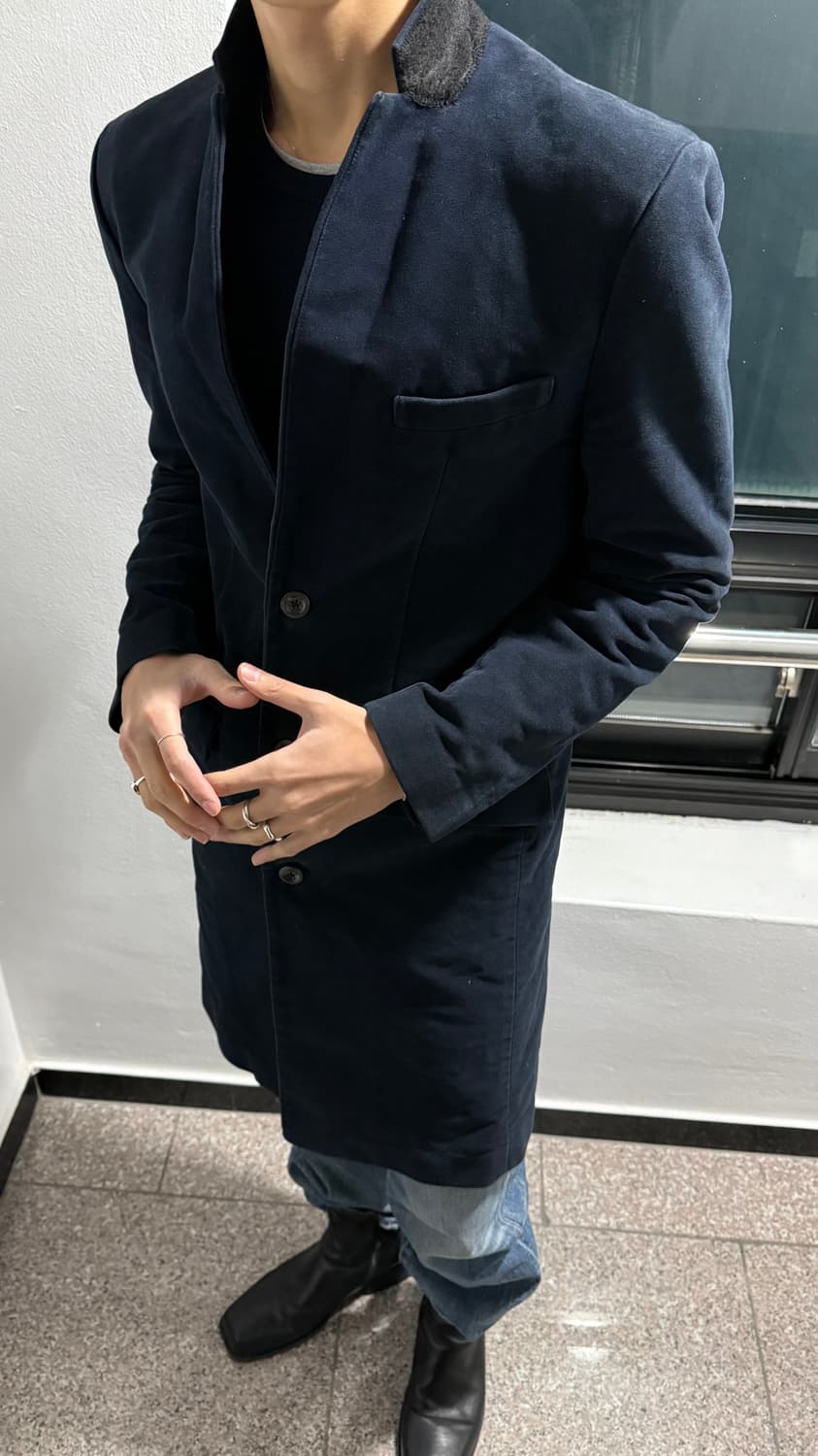 Armani Exchange Moleskin Coat(L, navy) 상품이미지4