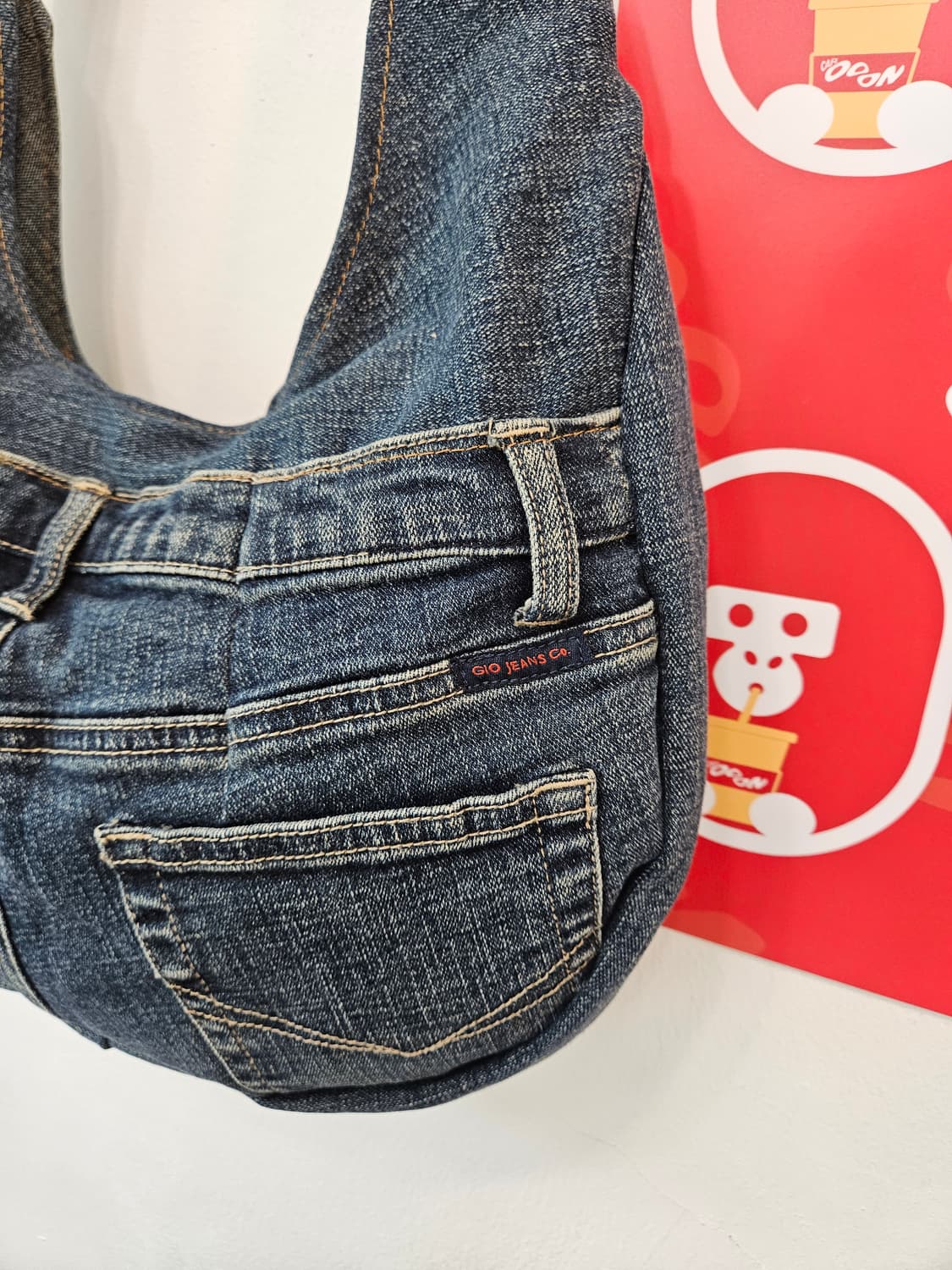 빈티지 업사이클링 데님백 상품이미지3