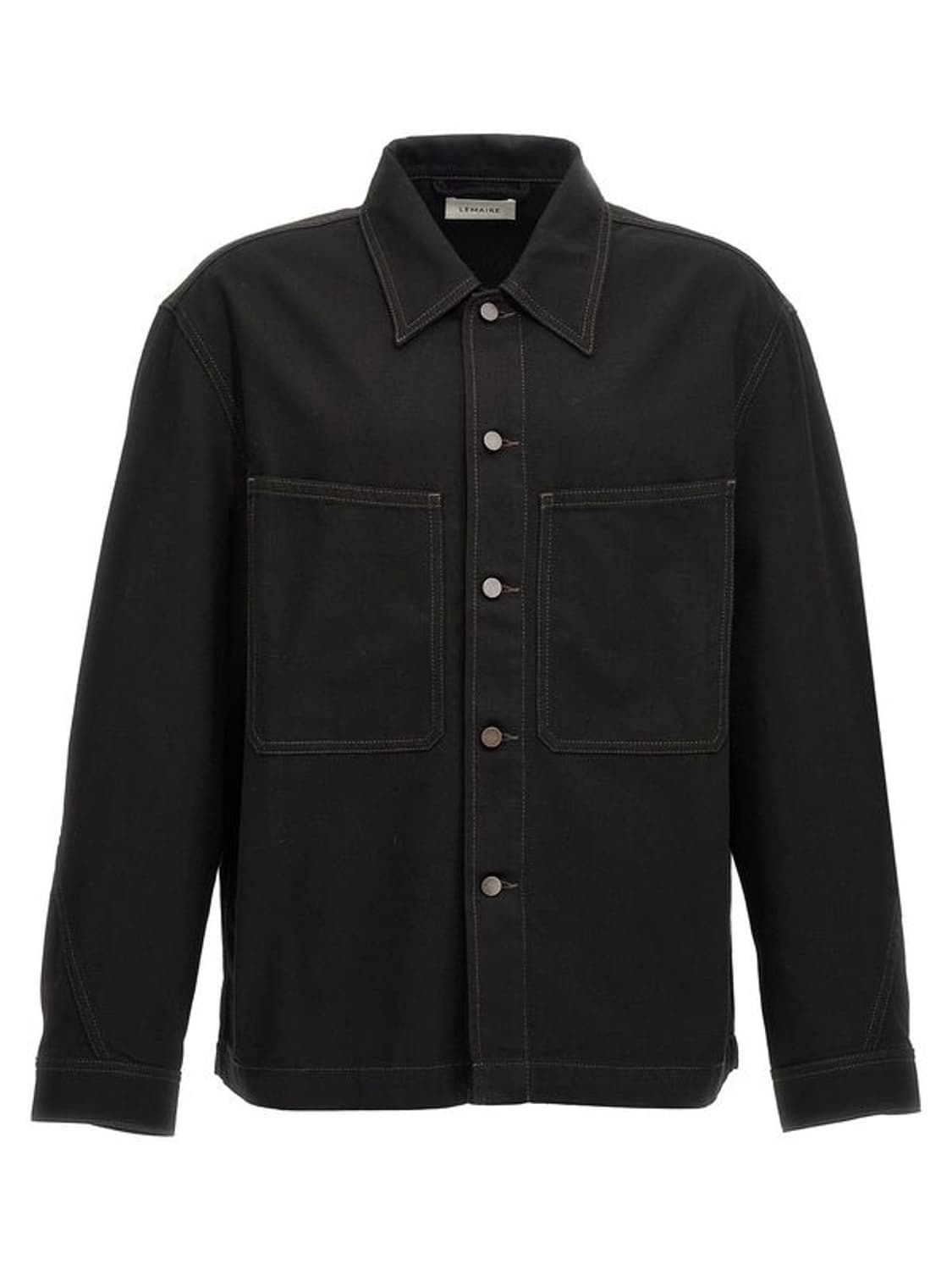 24FW 르메르 트위스티드 슬리브 박시 셔츠 블랙 48 상품이미지1