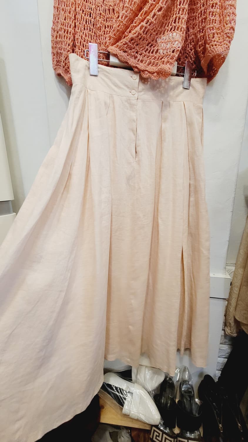 막스마라 벌룬 크로쉐 볼레로 가디건. 폴 알렉산더 린넨 롱 스커트 상품이미지9