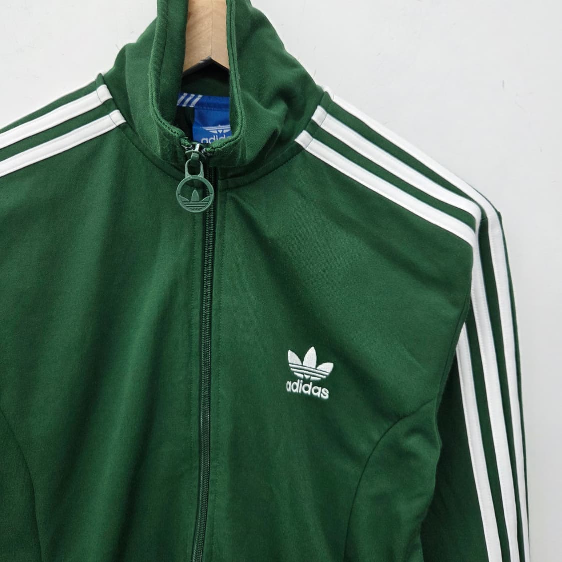 아디다스 삼선 트랙탑 그린 여성L 상품이미지3