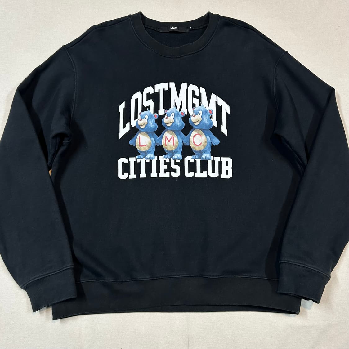M) LMC 블랙 맨투맨 긴팔 티셔츠 상품이미지2
