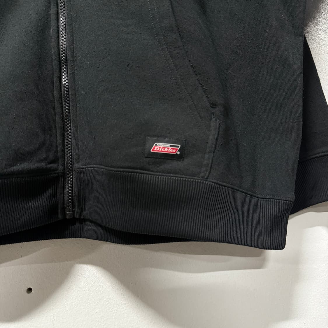 디키즈 빅 사이즈 백 프린팅 , 자수 집업 후디 블랙 상품이미지4