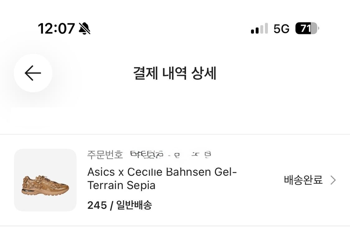 아식스 세실리아반센 젤테레인 세피아 색상 245 사이즈 상품이미지7
