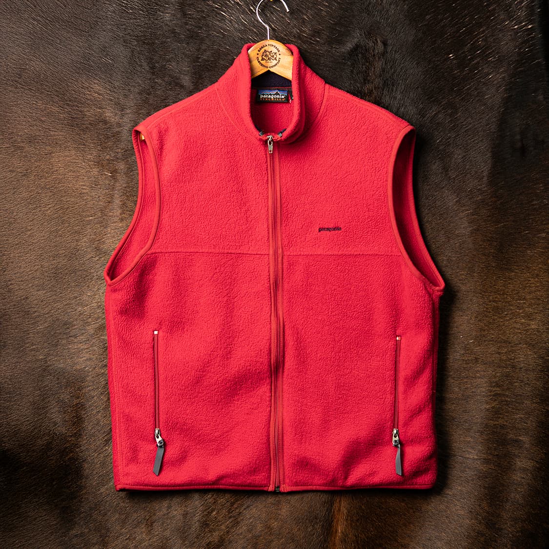 [L] 90s 파타고니아 USA 메이드 신칠라 베스트 레드  상품이미지1