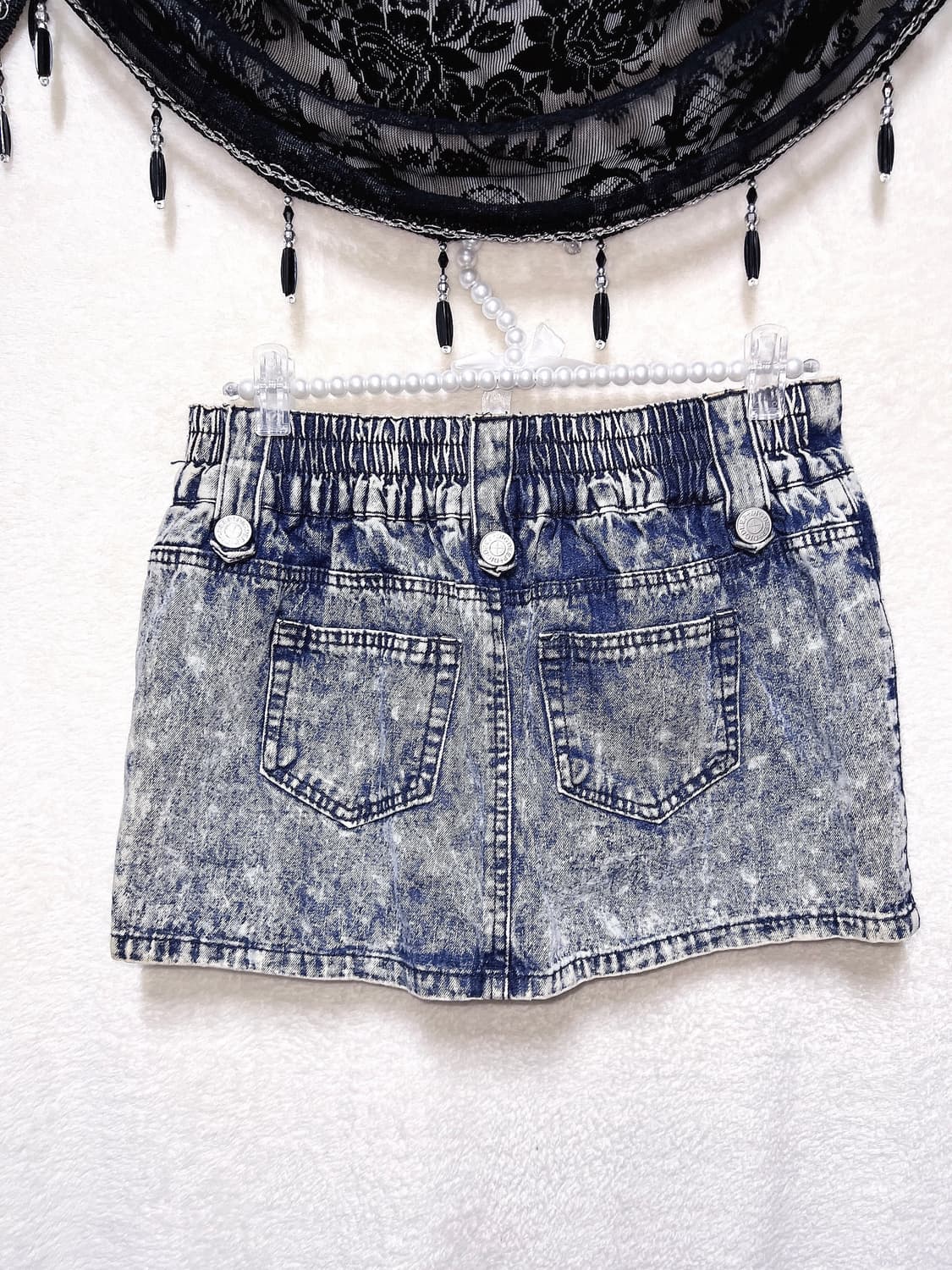 디그딥 digdeep 돌청 y2k 펑크 오네갸루 데님 초미니스커트 핀터 상품이미지10