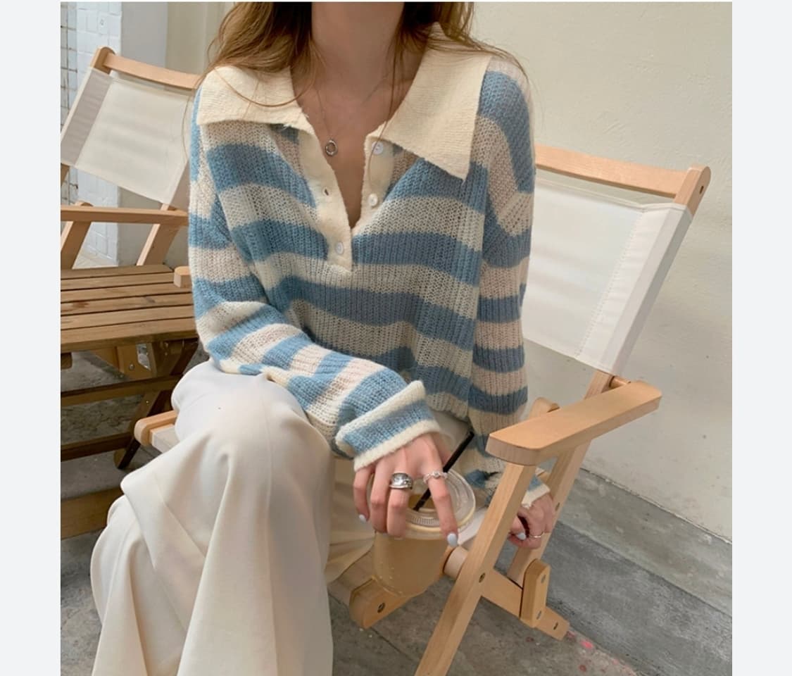 단가라 니트 상품이미지6