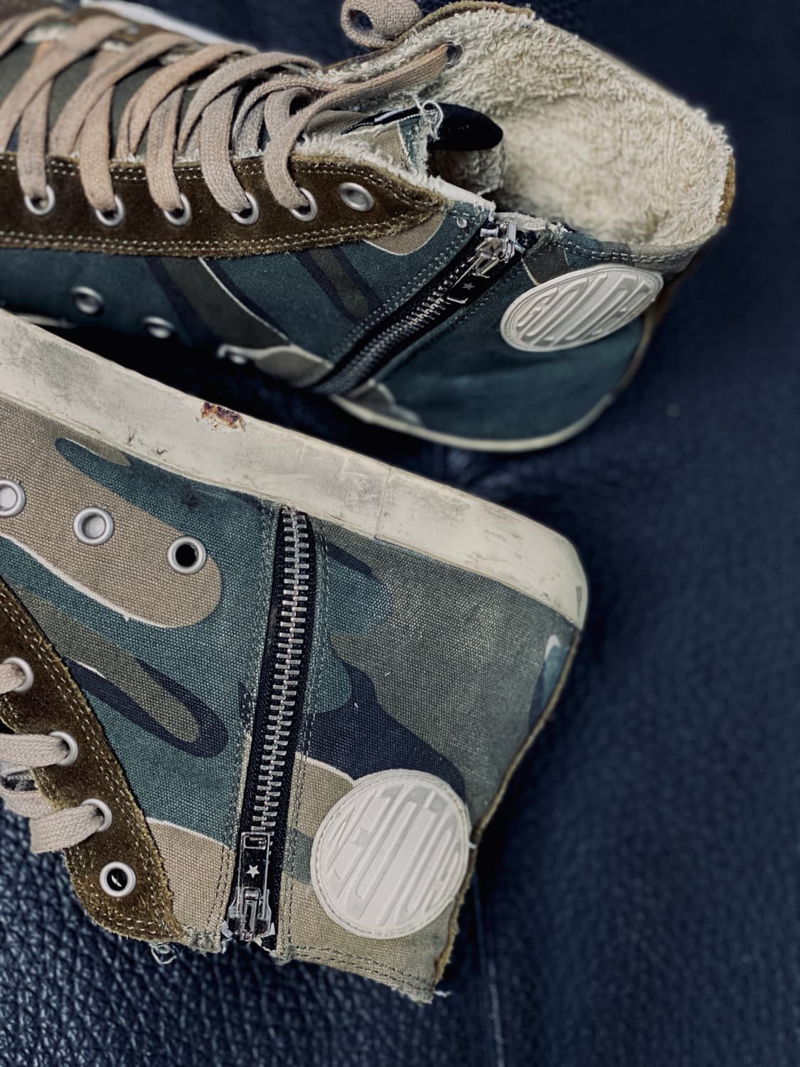 골든구스 밀리터리 카모 하이탑 스니커즈 260 사이즈 상품이미지5