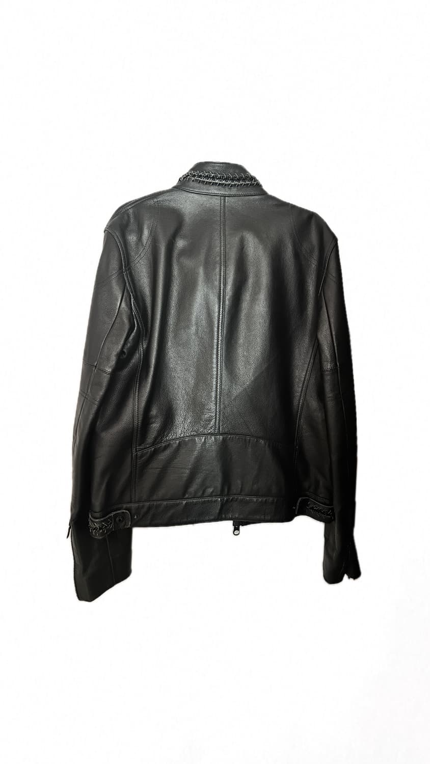 아르마니 익스체인지 브레이드 투웨이 레더 자켓 상품이미지2