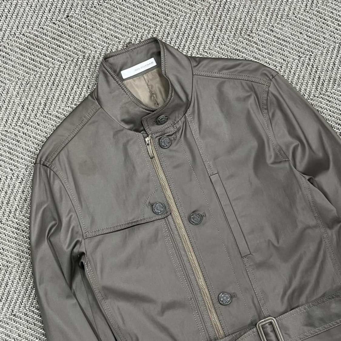 솔리드옴므 하이넥 벨티드 자켓 v0922 상품이미지3