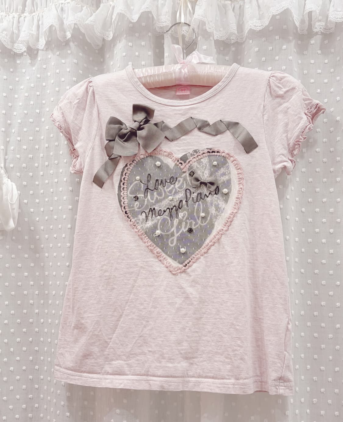 메조피아노 리본 탑 라떼갸루 빈티지 상품이미지1