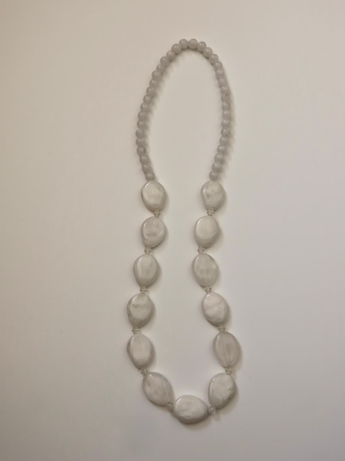 milky marble bead necklace 상품이미지3