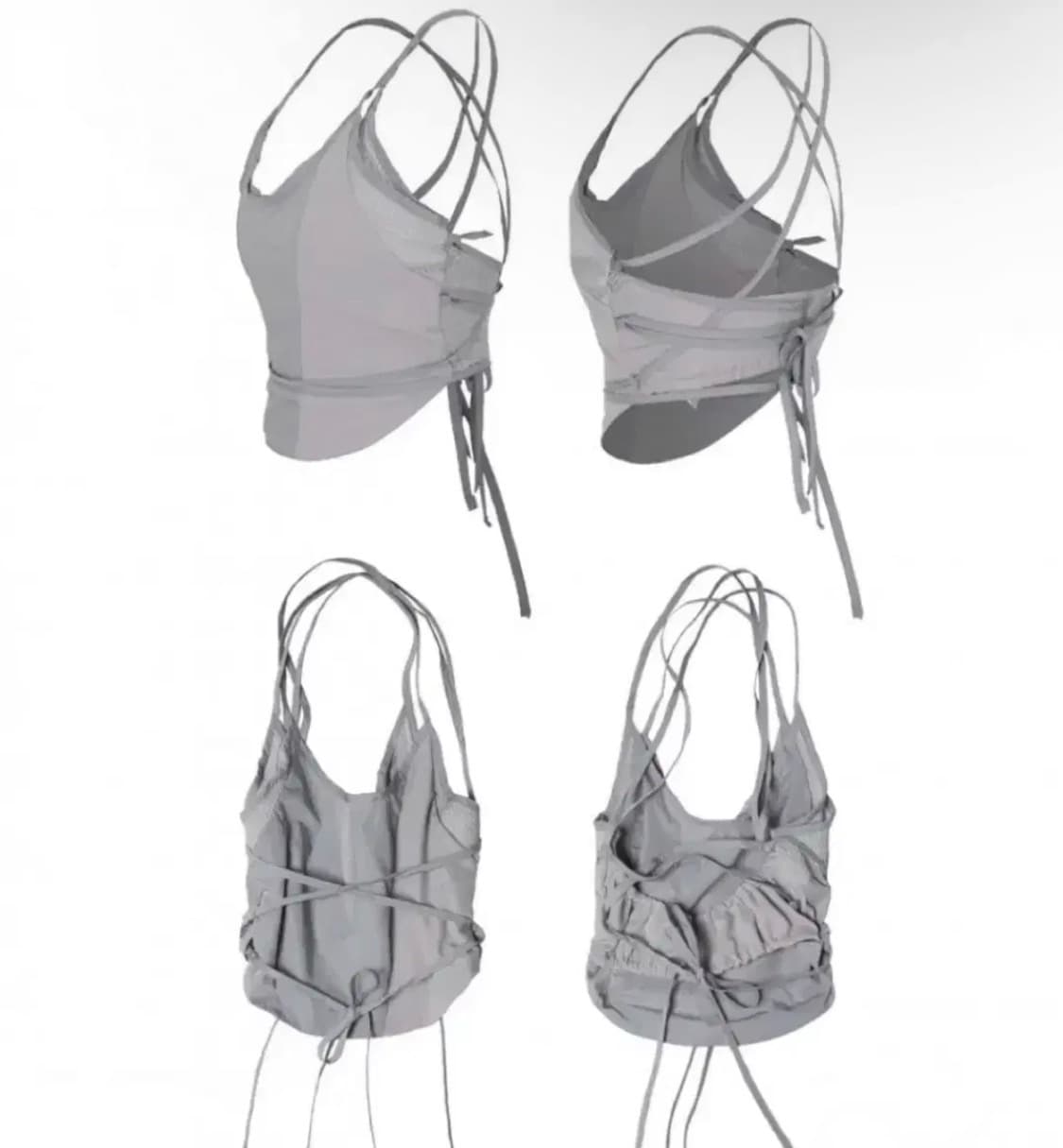 오호스 스트랩 슬리브리스 상품이미지1