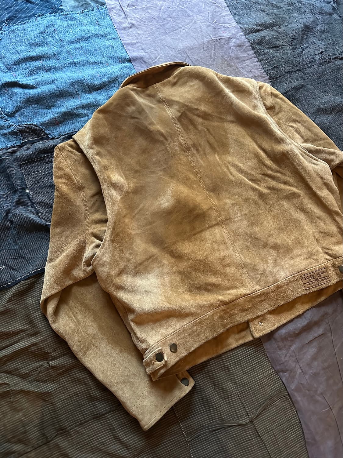 90s 빈티지 폴로 랄프로렌 덩가리 스웨이드 자켓 rrl 상품이미지6