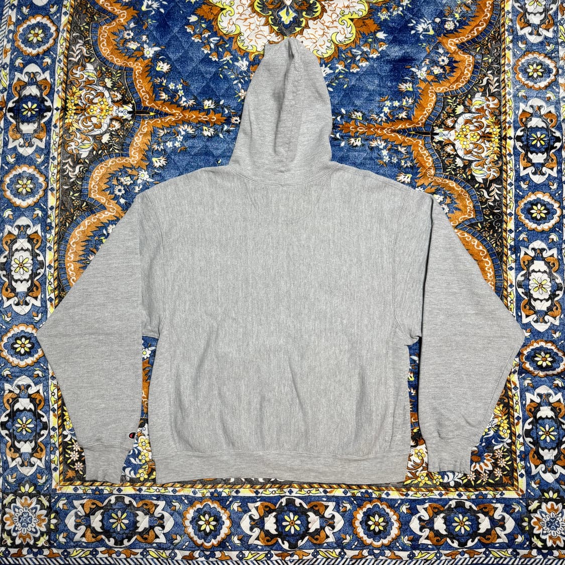 빈티지 00s 챔피온 리버스위브 블랭크 그레이 스웻후드 상품이미지2