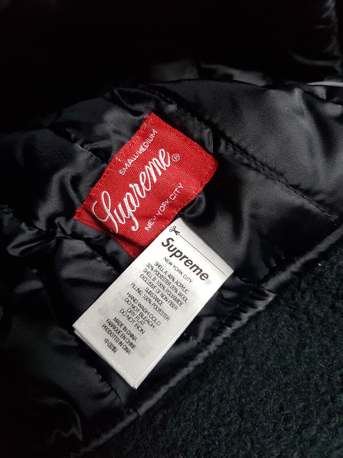 슈프림 셔링 트루퍼 햇 모자 블랙 23FW 상품이미지7