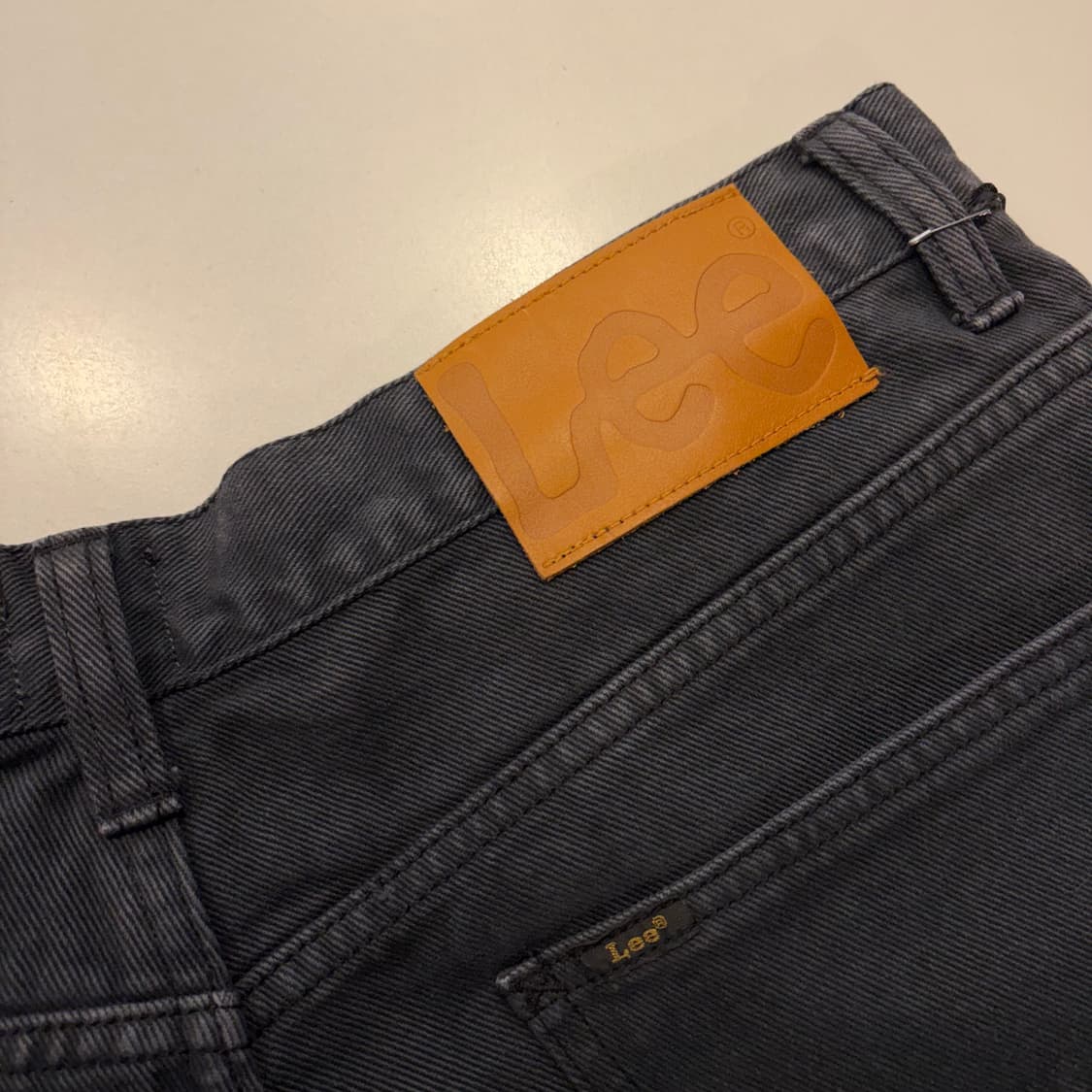 [34] Lee 리 블랙 와이드 데님 팬츠 D857 상품이미지4
