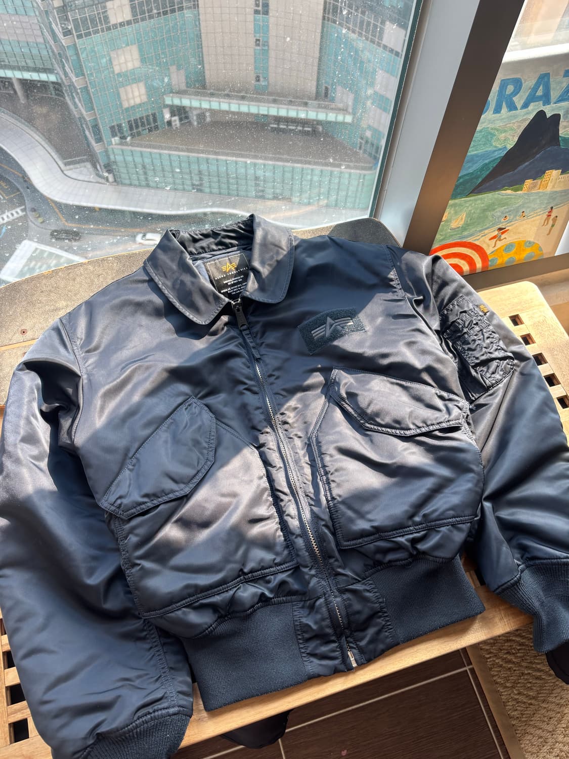 알파인더스트리 cwu-45 플라이트 항공 자켓 블루  상품이미지1