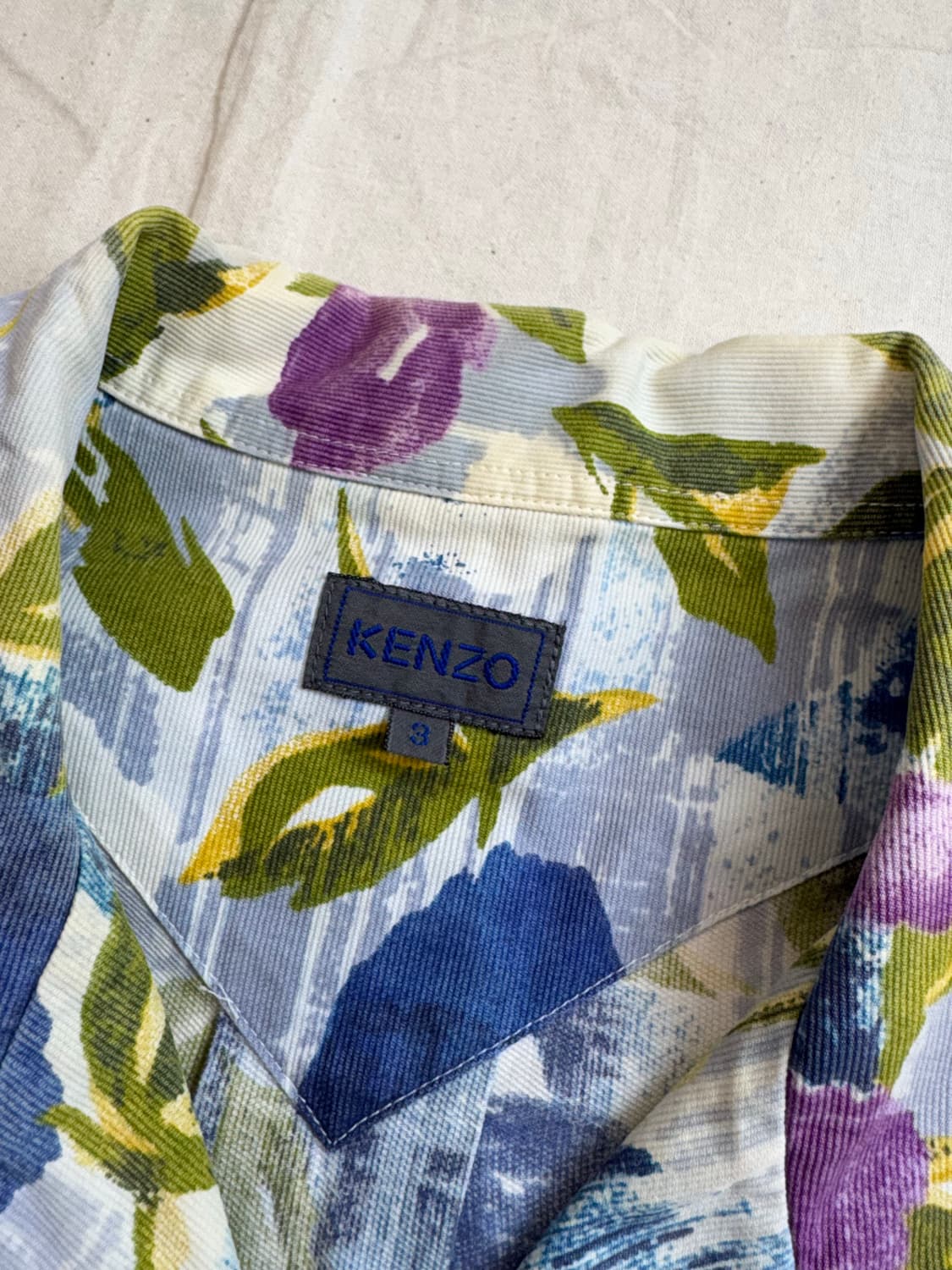 KENZO 겐조 90s 빈티지 플라워 패턴 셔츠 상품이미지6