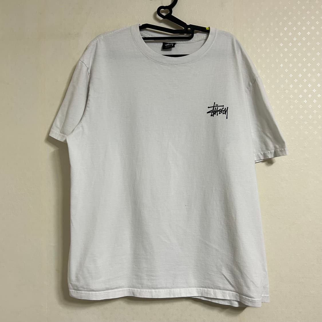 스투시 베이직 반팔 티셔츠 화이트 L 상품이미지3