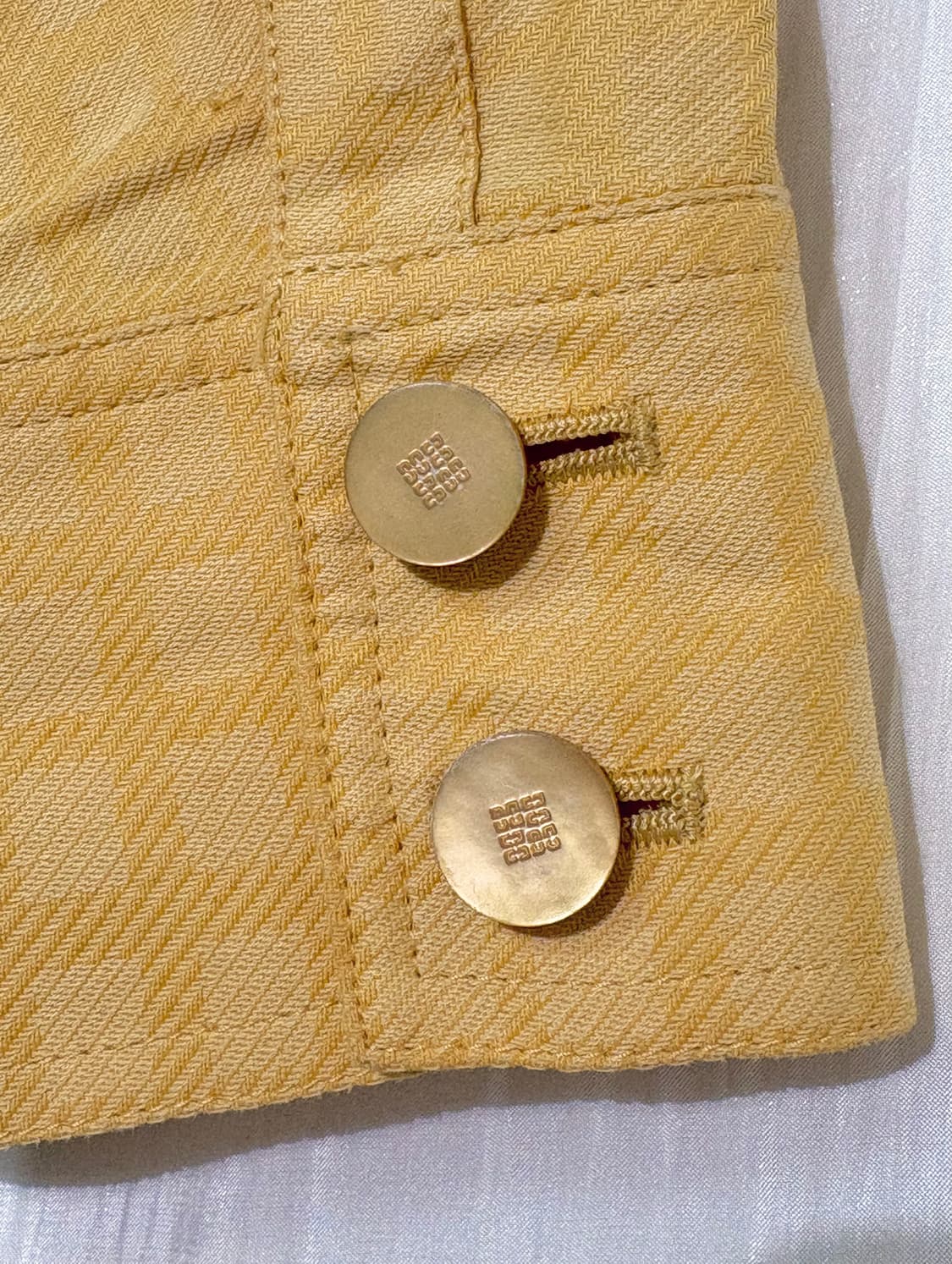 🧥 DAKS Vintage Mustard Tailored Button  상품이미지3