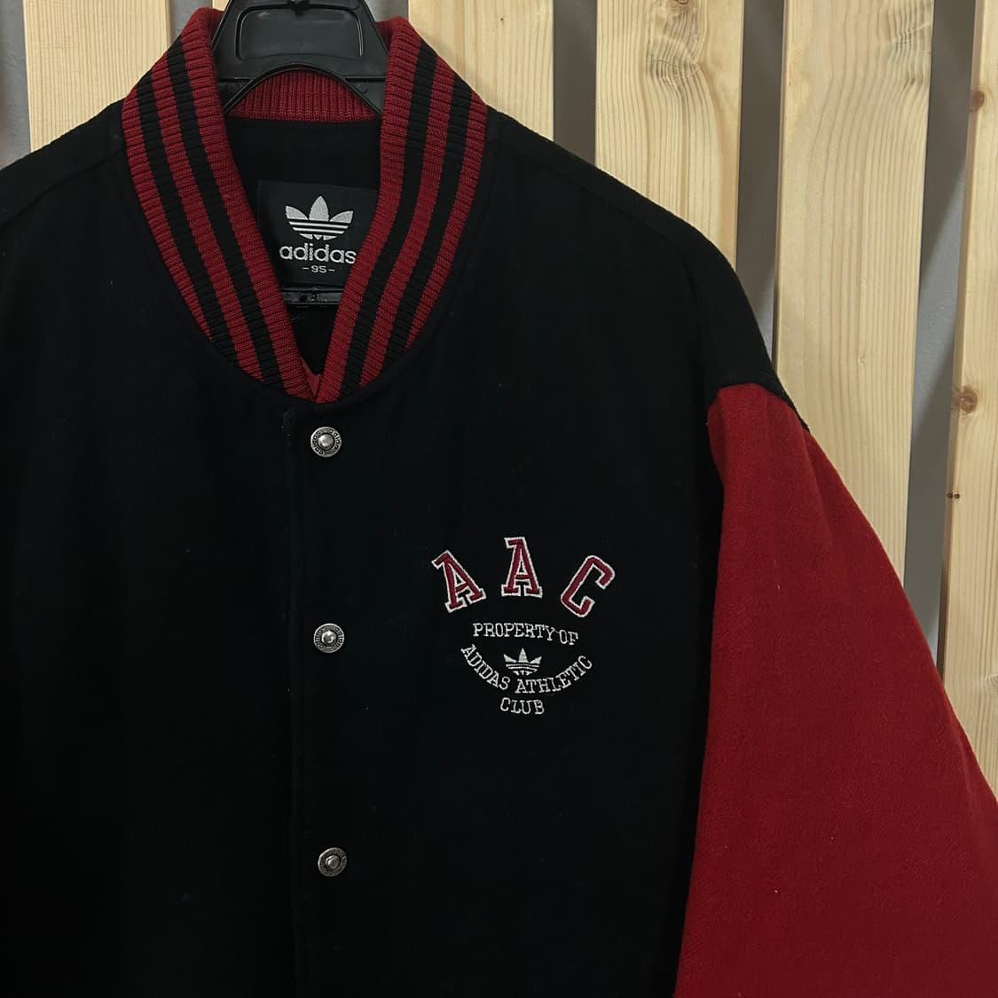  (L) 90s 아디다스 울 스타디움 바시티자켓 상품이미지2