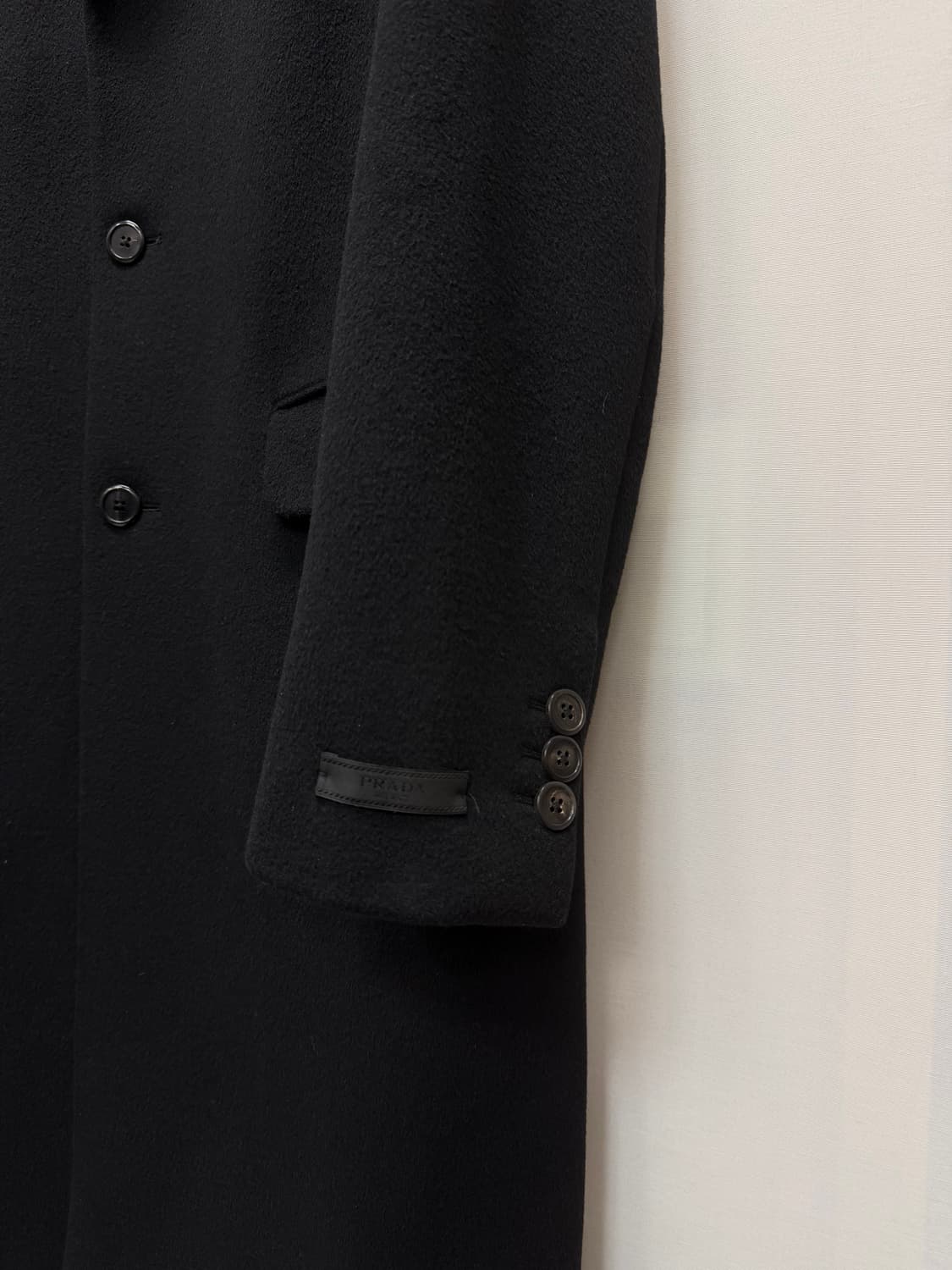 프라다 싱글 브레스티드 캐시미어 코트 (100)  상품이미지7