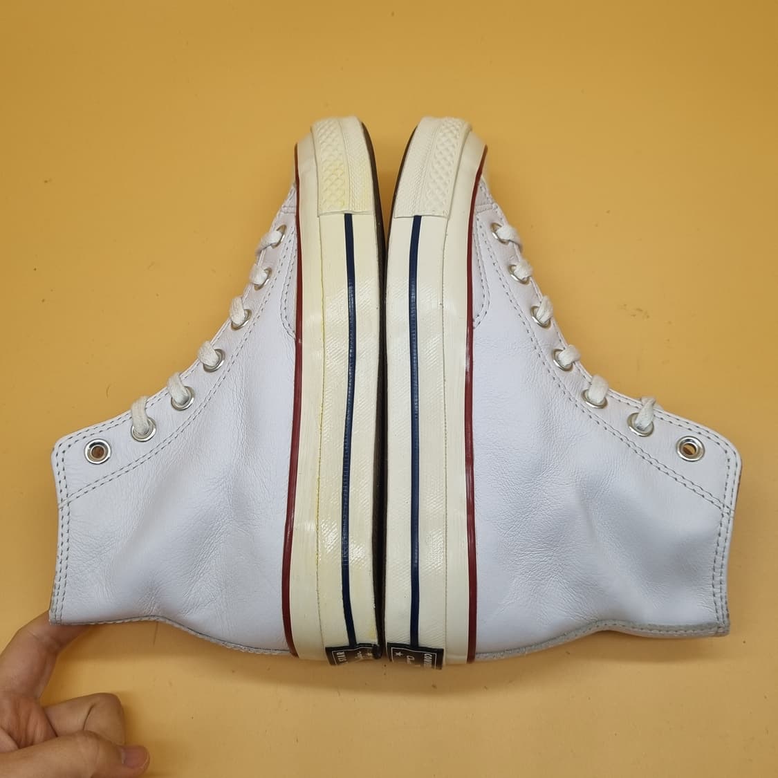 컨버스 척70 레더 화이트 하이탑220 상품이미지5