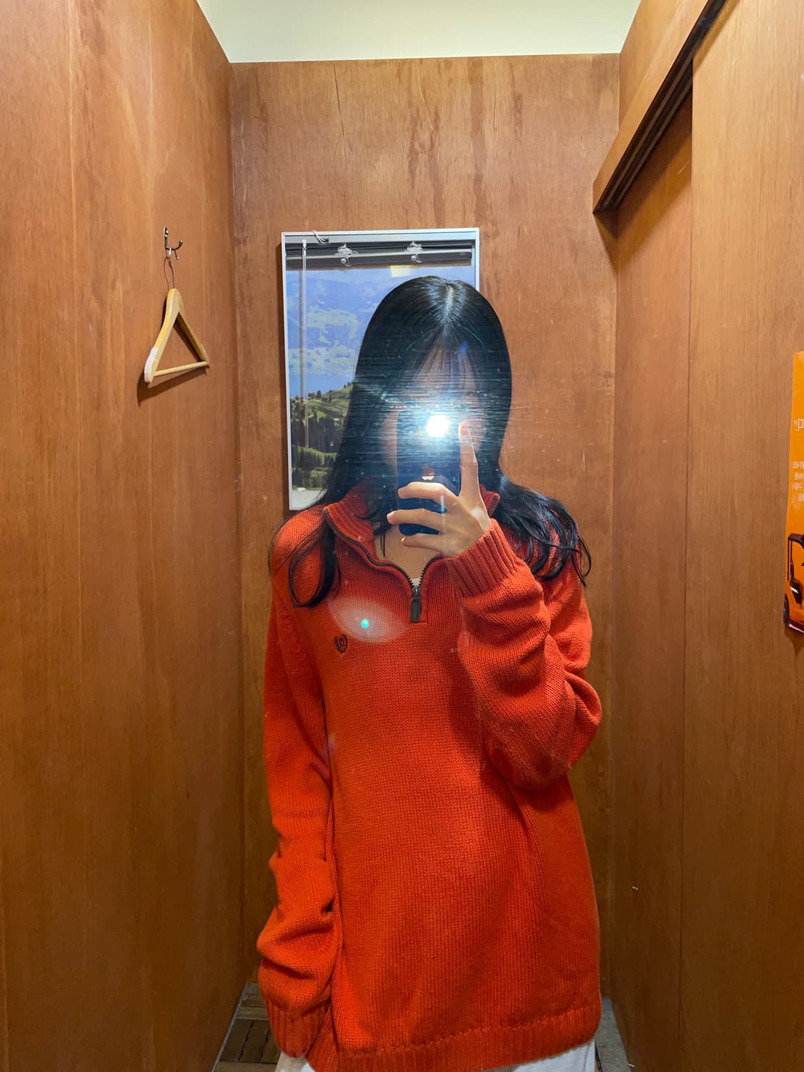 (M) CHAPS 챕스 반집업 니트 상품이미지1