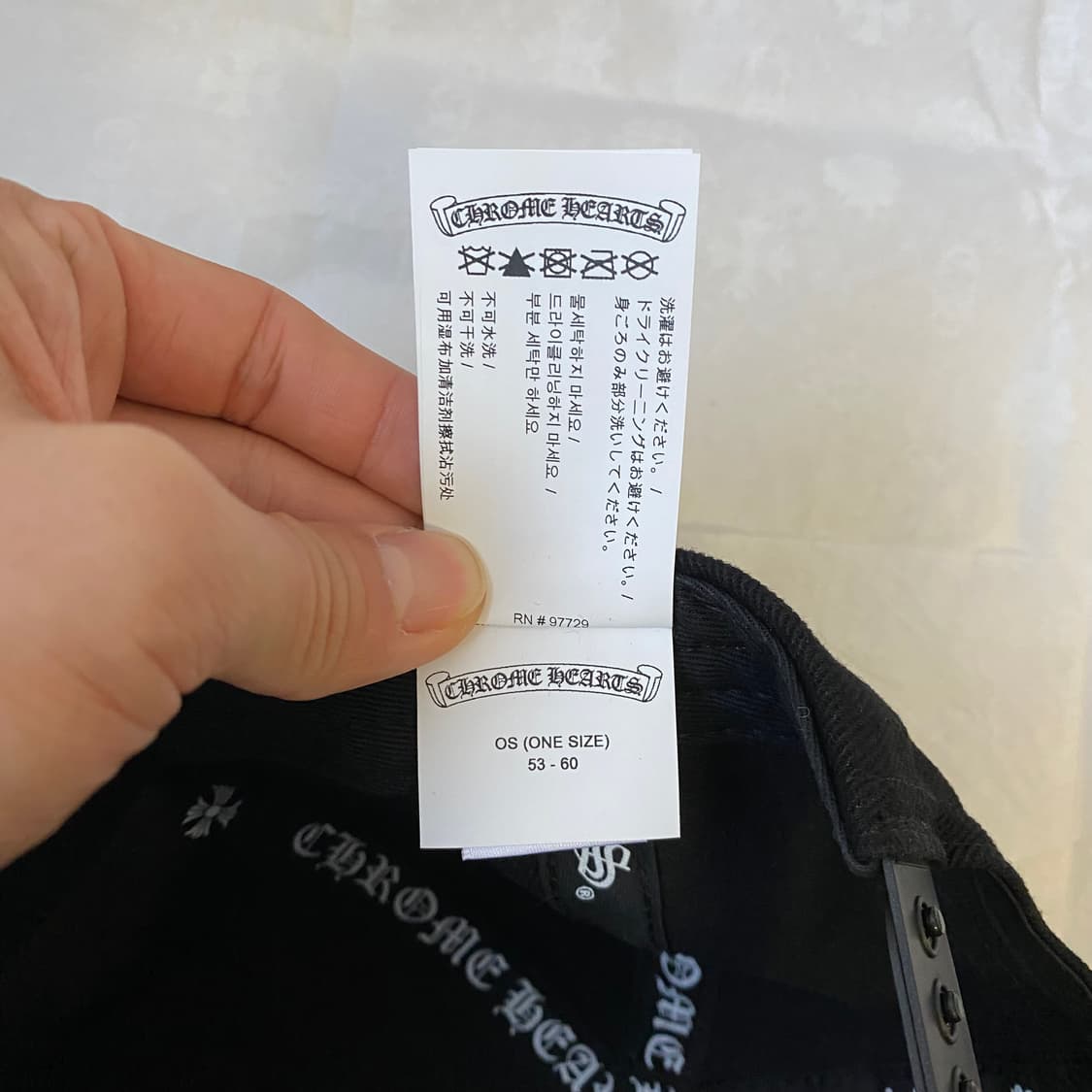 [Free] 크롬하츠 대거 데님 베이스볼 햇 모자 블랙 상품이미지8