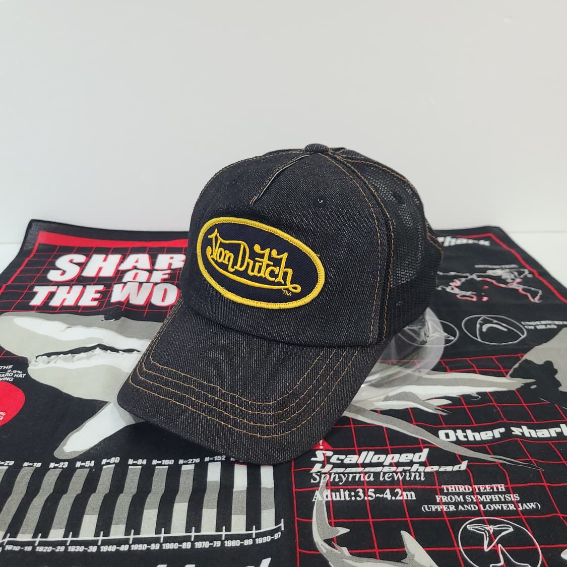 본더치 빈티지 올드 Y2K 데님 트러커캡 메쉬캡 스냅백 모자 볼캡 상품이미지1