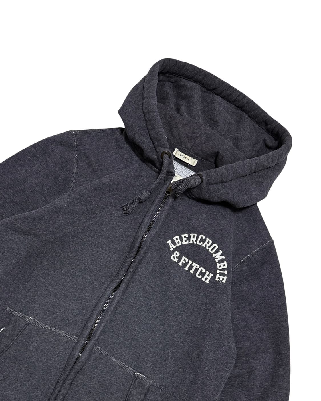 아베크롬비 로고 차콜 후드집업 상품이미지3