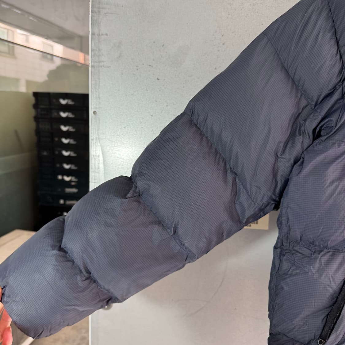 나이키 스우시 로고 체크 푸퍼 패딩 상품이미지6