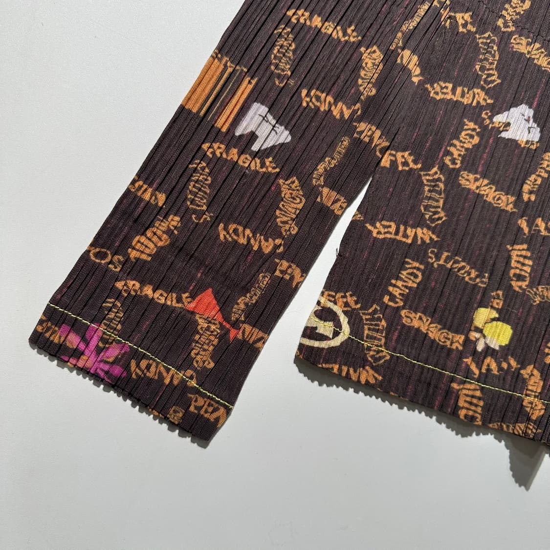 이세이 미야케 플리츠 플리즈 패턴 집업 싱글 자켓 상품이미지5