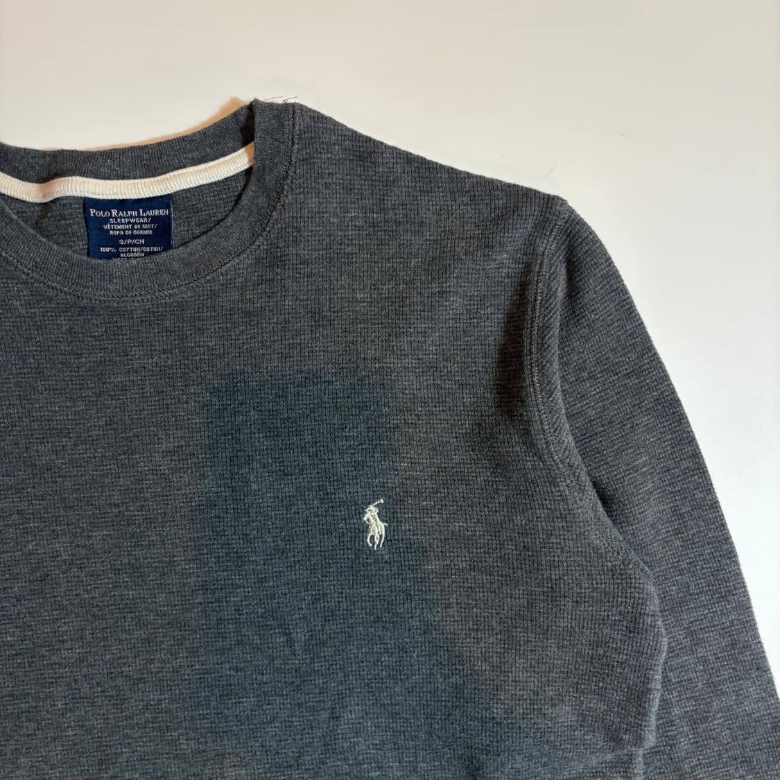 폴로 랄프로렌 포니 로고 와플 롱 슬리브 상품이미지2