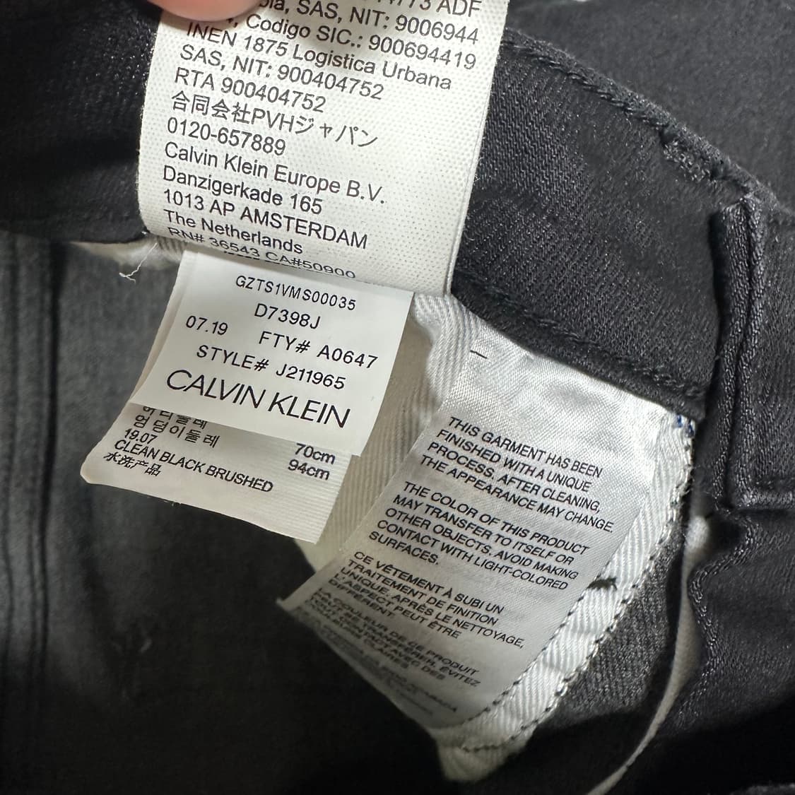 ✨ (바배) CK 캘빈클라인 흑청 데님 팬트  상품이미지5