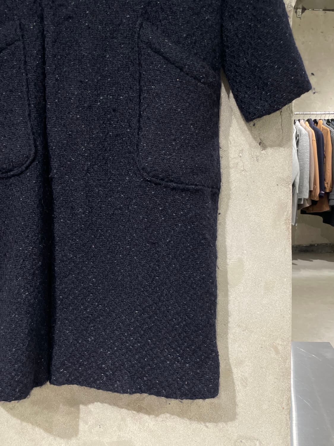 블루 블루 재팬 다크 네이비 인디고 울 코트 상품이미지5