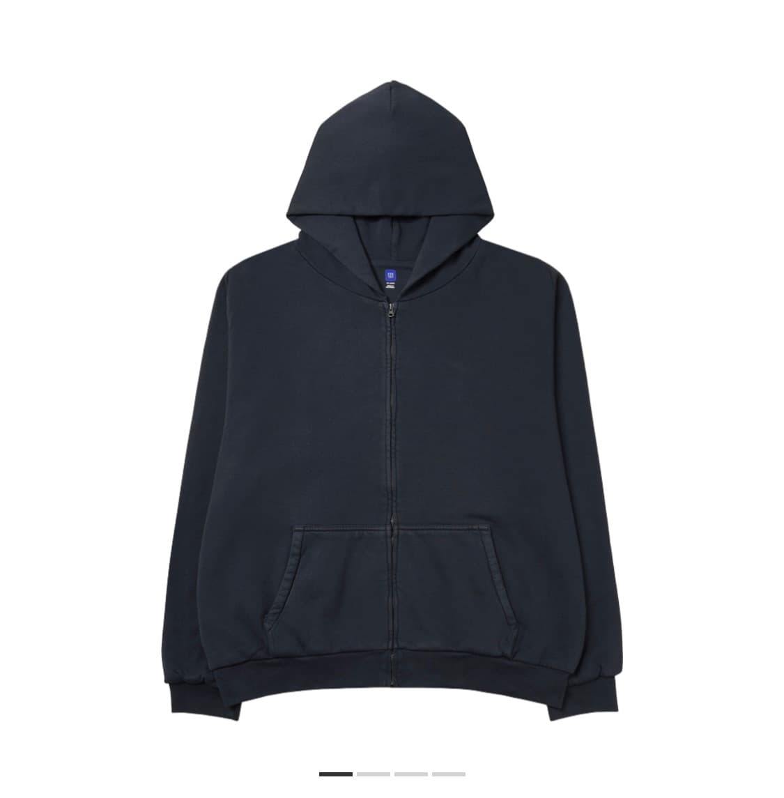 이지 YZY 후드 집업 네이비 상품이미지1