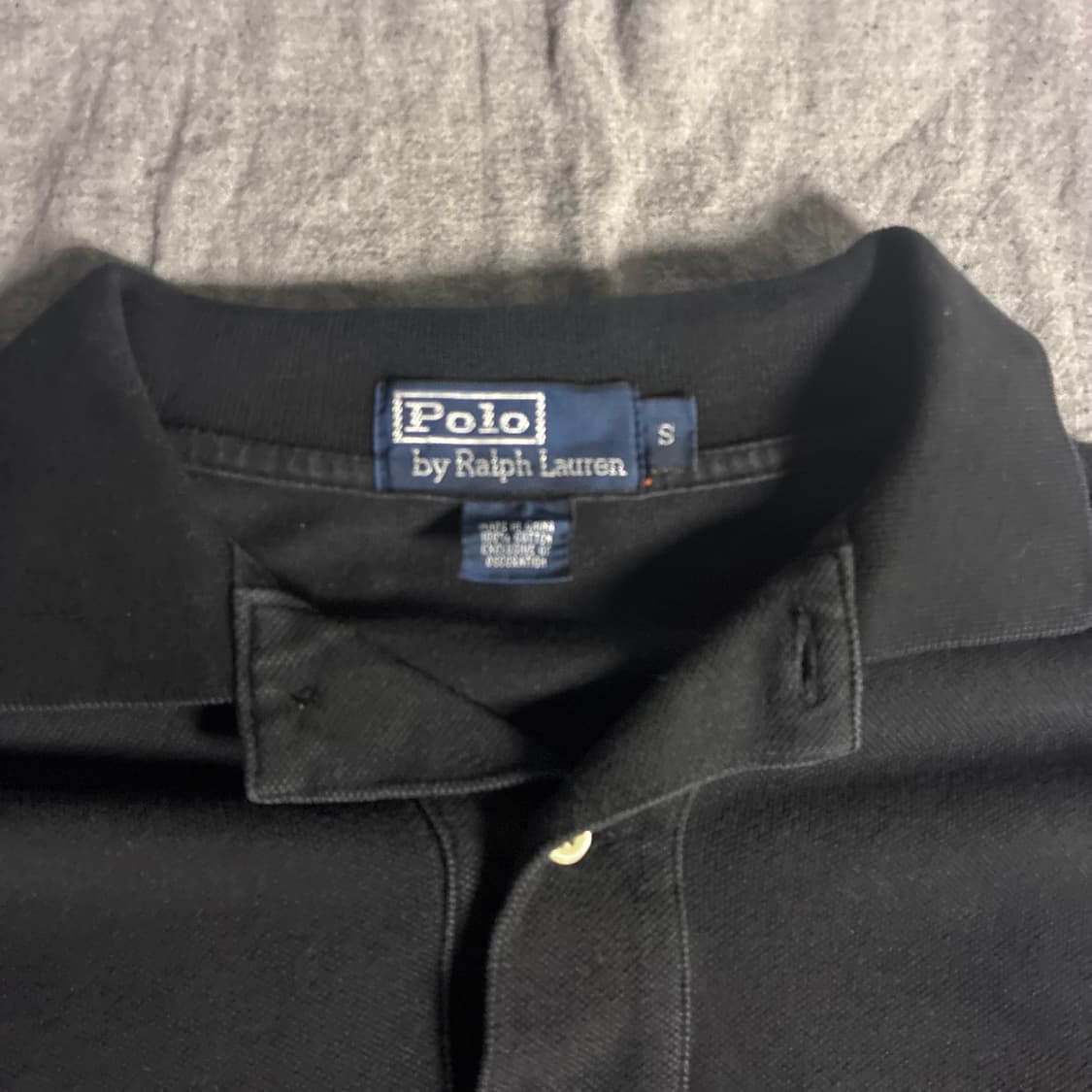 폴로 랄프로렌 블랙 긴팔 카라티 S사이즈 상품이미지3
