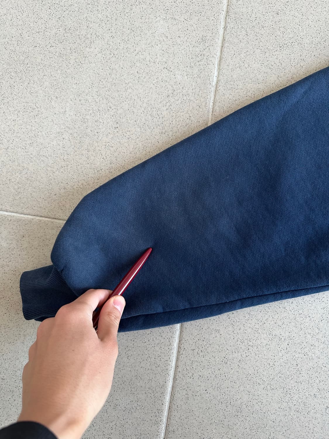 90s 빈티지 러셀 후드집업 네이비 L USA 상품이미지8