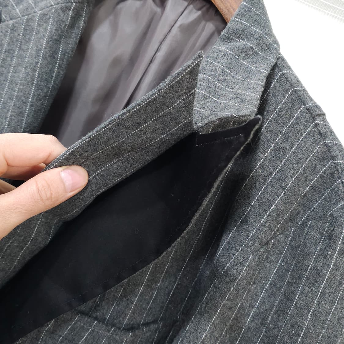 JAPAN BAHUT 스트라이프 코트 자켓- 우먼M 상품이미지3