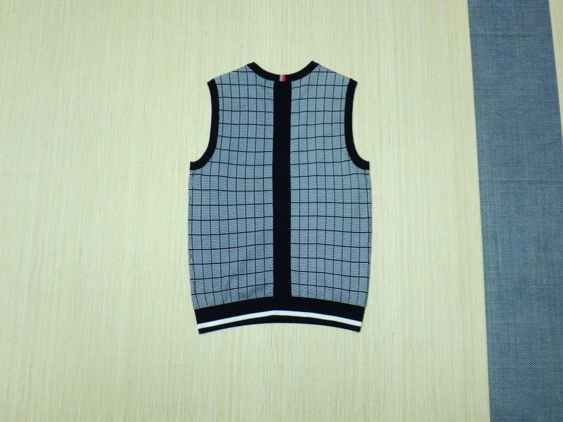 (M/95) JDX 골프 사각 체크패턴 스웨터 베스트 상품이미지2