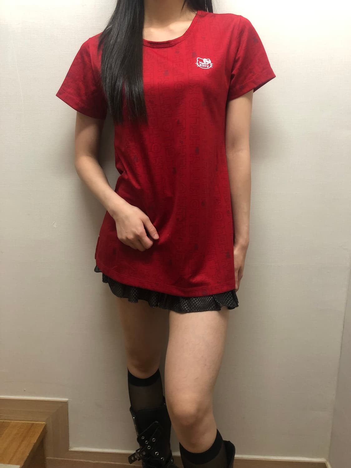 빈티지 헬로키티 레드 티셔츠 상품이미지4