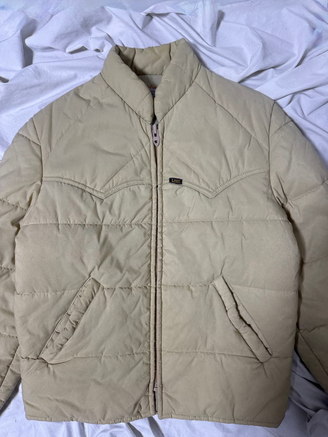 70s usa lee 스톰라이더 웨스턴 요크 나일론 패딩 상품이미지3