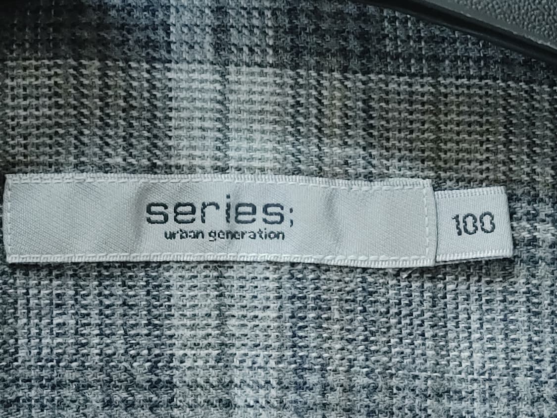 series 시리즈 남성 추동용 긴팔 체크셔츠남방 상품이미지3