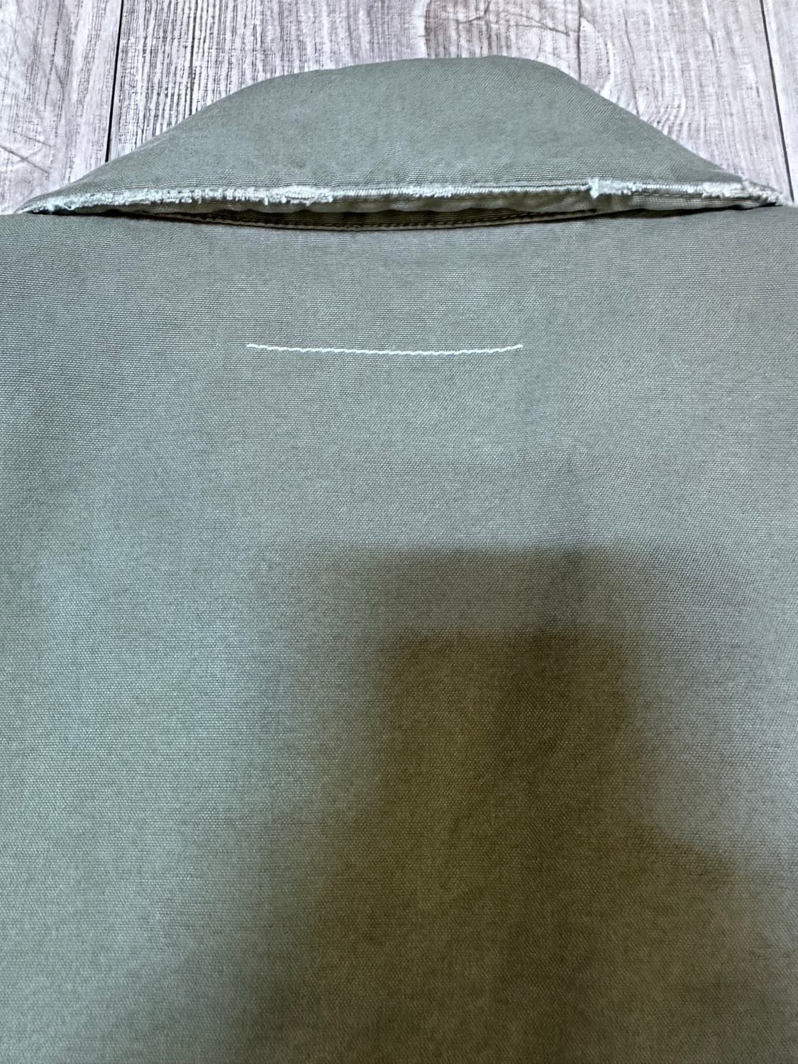 MM6 마틴 마르지엘라 아카이브 올리브 그린 자켓 데미지 디테일 상품이미지9